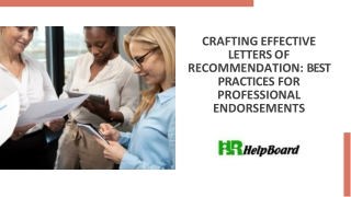 crafting effective letters of recommendation best