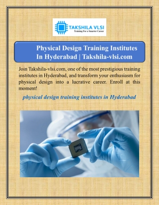 join takshila vlsi com one of the most