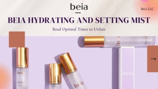 Beia Hydrating & Setting Mist: Boosts Hydration & Freshness