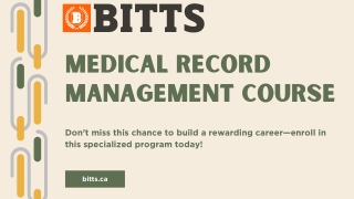 medical record management course