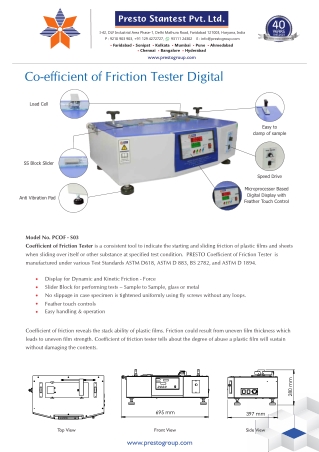 friction tester digital