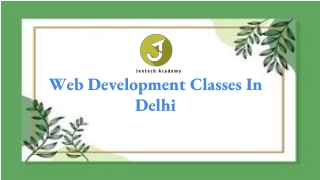 web development classes in delhi