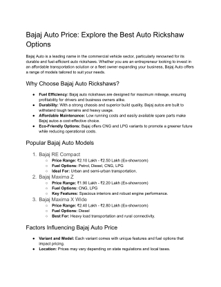 bajaj auto price explore the best auto rickshaw