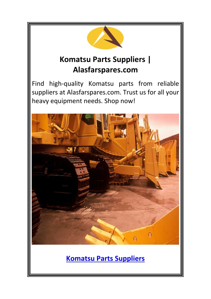 komatsu parts suppliers alasfarspares com