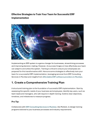 effective strategies to train your team