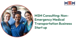 Non Emergency Medical Transportation Business Start Up