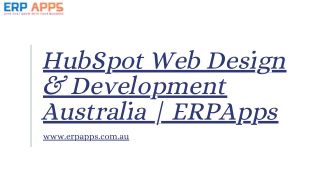 hubspot web design development australia erpapps