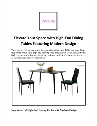 elevate your space with high end dining tables
