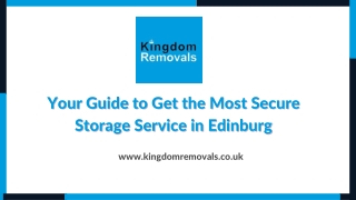 Your Guide to Get the Most Secure Storage Service in Edinburg