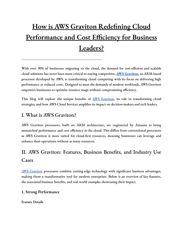 how is aws graviton redefining cloud performance