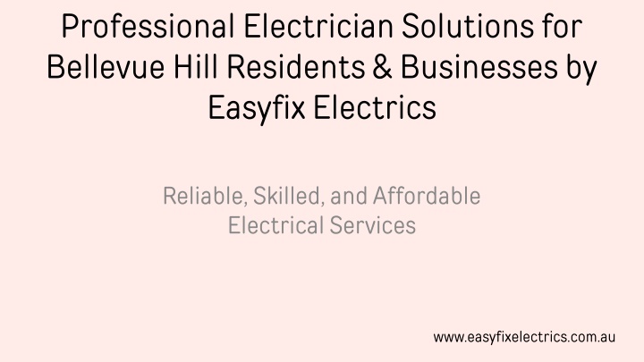 professional electrician solutions for bellevue