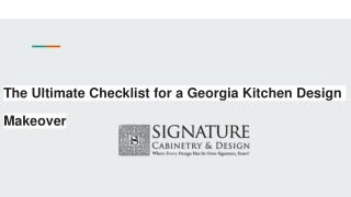 The Ultimate Checklist for a Georgia Kitchen Design Makeover