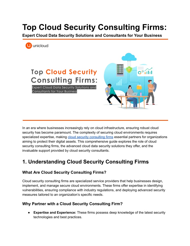 top cloud security consulting firms expert cloud