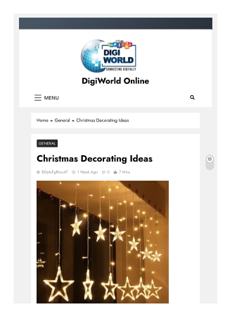 Christmas Decorating Ideas