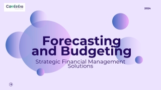 Forecasting and Budgeting Explained by Contetra