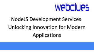 nodejs development services unlocking innovation