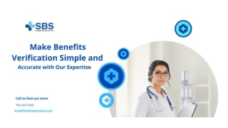 Make Benefits Verification Simple and Accurate with Our Expertise