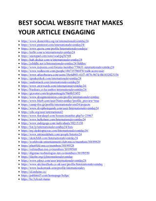 best social website that makes your article