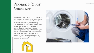 Appliance Repair Vancouver