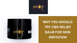 why you should try cbd relief balm for skin