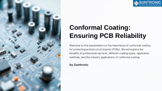 Conformal Coating Ensuring PCB Reliability