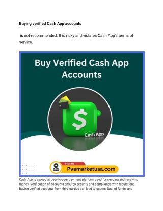 Buying verified Cash App accounts market