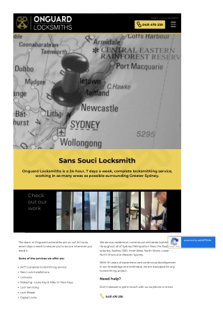 Locksmith Sans Souci