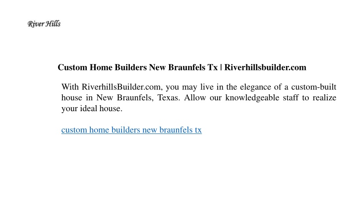 custom home builders new braunfels