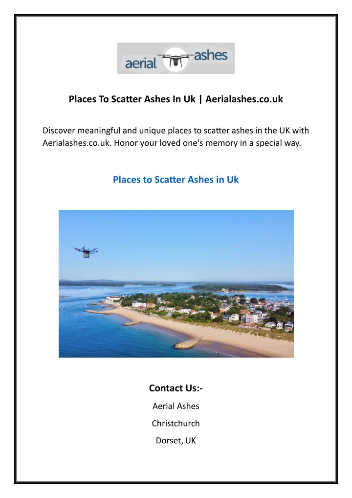 places to scatter ashes in uk aerialashes co uk