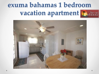 exuma bahamas 1 bedroom vacation apartment