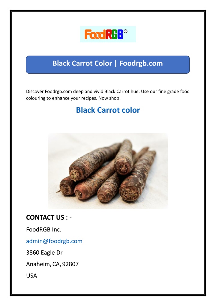 black carrot color foodrgb com