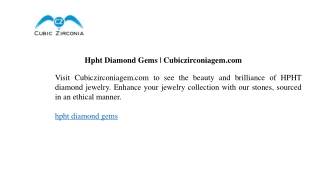 hpht diamond gems cubiczirconiagem com