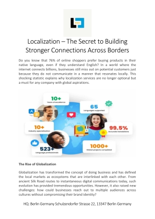 localization the secret to building stronger