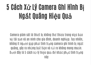 5 c ch x l camera ghi h nh b ng t qu ng hi u qu