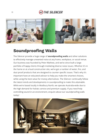 Soundproofing Walls