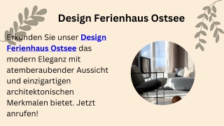 Design Ferienhaus Ostsee