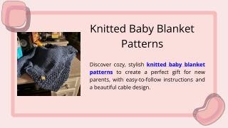 knitted baby blanket patterns