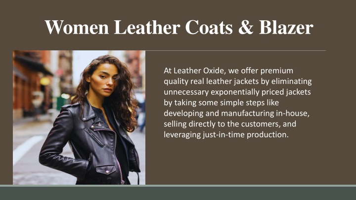 women leather coats blazer