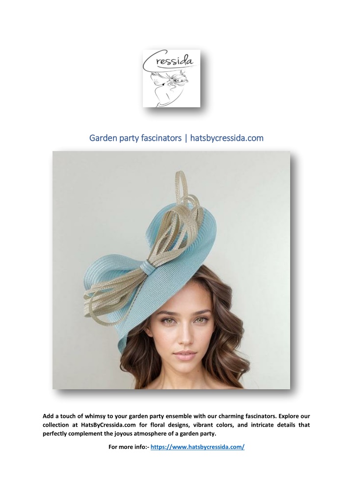 garden party fascinators hatsbycressida