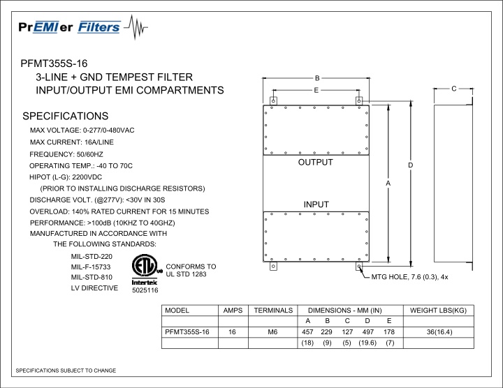 pr er filters emi