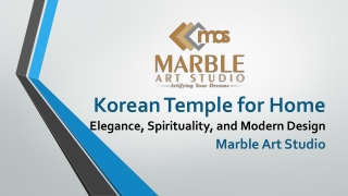 Korean Temple for Home - Marble Art Studio