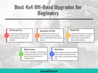 Best 4x4 Off-Road Upgrades for Beginners