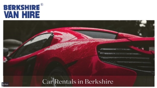 Car Rental Reading, Berkshire - Berkshire Van Hire