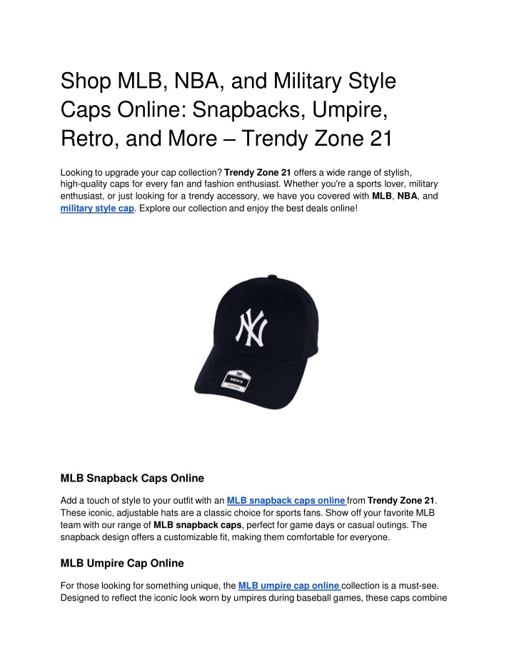 shop mlb nba and military style caps online snapbacks umpire retro and more trendy zone 21