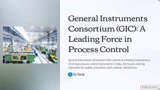 general instruments consortium gic a leading