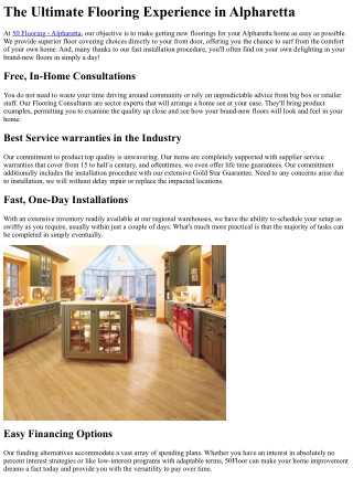 the ultimate flooring experience in alpharetta