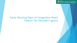 Early Warning Signs of Congestive Heart Failure You Shouldn't Ignore