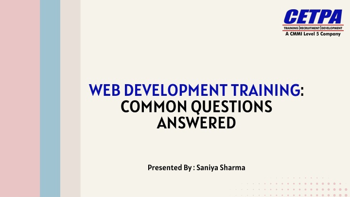 web development training common questions answered