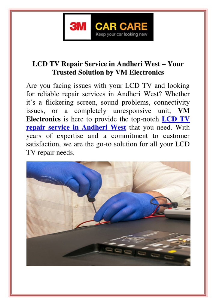 lcd tv repair service in andheri west your