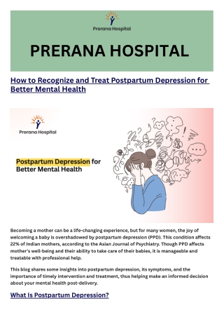 How to Recognize and Treat Postpartum Depression for Better Mental Health